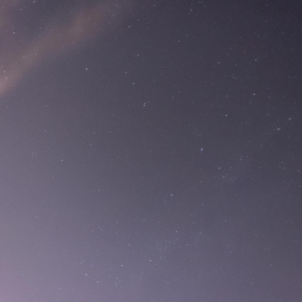 8月の夜、星空を見上げて心のトリートメント